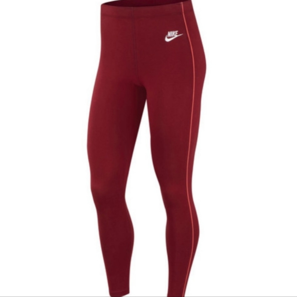 Nike Red Leggings with pipping size S